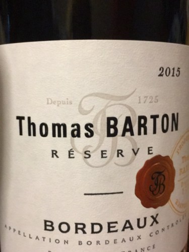 Rượu vang Thomas Barton Reserve Bordeaux Rượu vang Thomas Barton Reserve Bordeaux