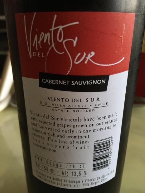 Rượu vang Viento del Sur Cabernet Sauvignon