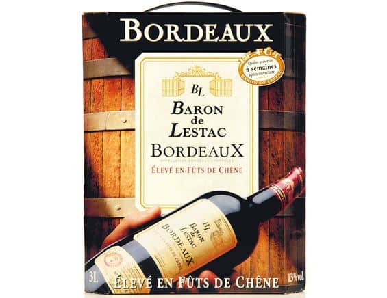 Vang Bịch Bordeaux Baron De Lestac 3 lít Vang Bịch Bordeaux Baron De Lestac 3 lít