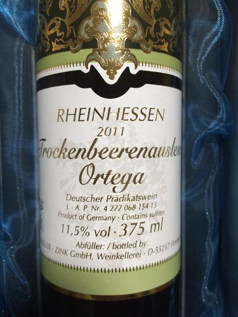 Vang Đức Trockenbeerenauslese Ortega Kessler-Zink Vang Đức Trockenbeerenauslese Ortega Kessler-Zink