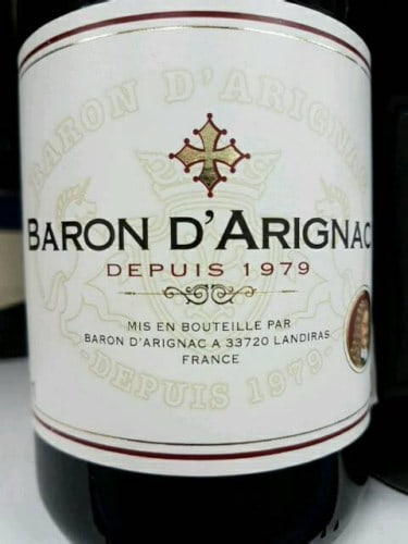 Vang Pháp Baron d'Arignac (Đỏ - Trắng)