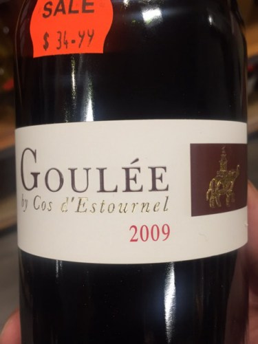 Vang Pháp Goulee By Chateau Cos d'Estournel 2008 Vang Pháp Goulee By Chateau Cos d'Estournel 2008