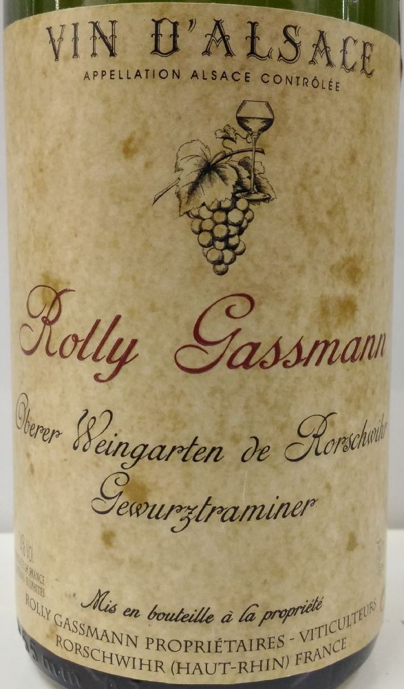 Vang Pháp Rolly Gassmann Gewurztraminer Oberer Weingarten 1994