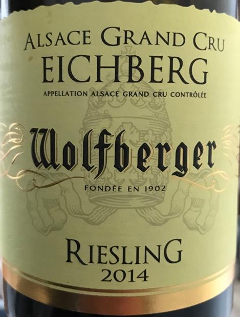 Vang Pháp Wolfberger Grand Cru Eichberg Riesling