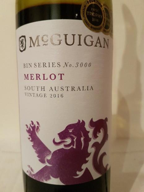 Vang Úc McGuigan Merlot Bin 3000