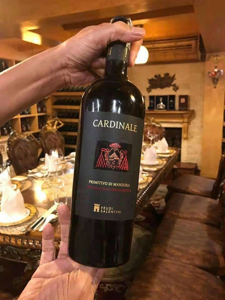 Vang Ý Cardinale Primitivo di Manduria cao cấp Vang Ý Cardinale Primitivo di Manduria cao cấp