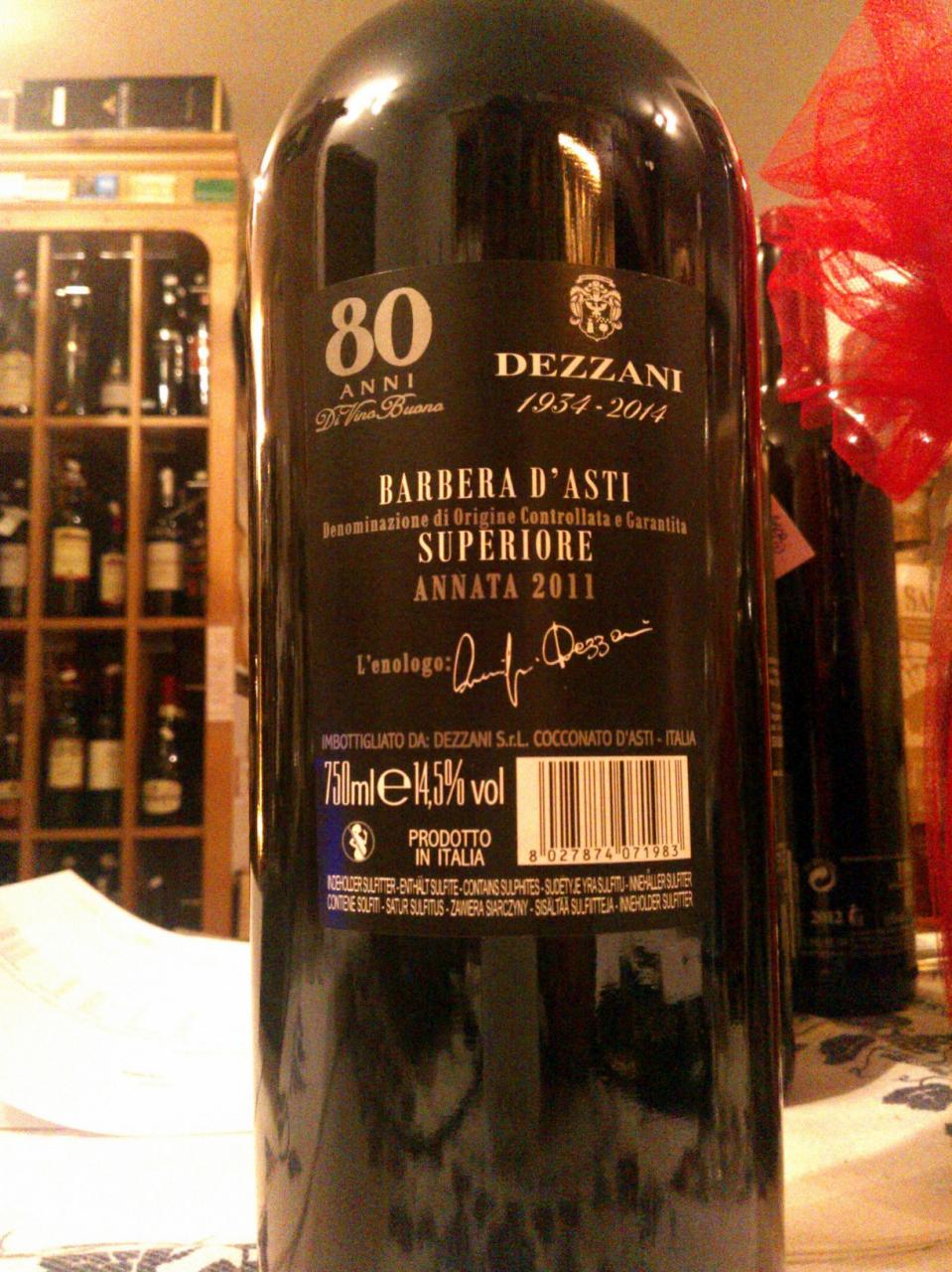Vang Ý Dezzani 80 Anni Barbera d'Asti Superiore DOCG Vang Ý Dezzani 80 Anni Barbera d'Asti Superiore DOCG