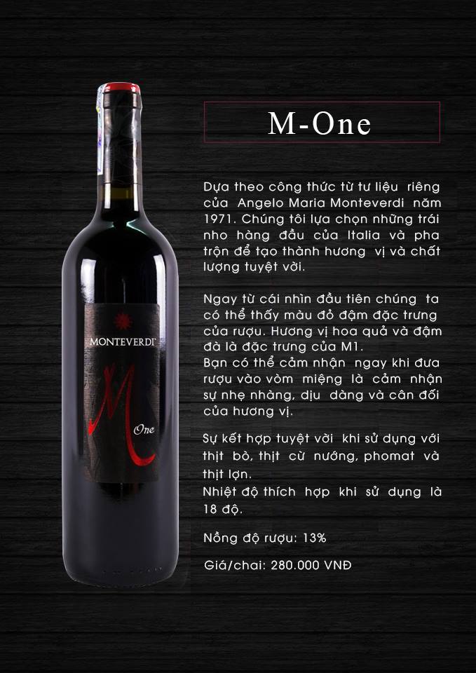 Vang Ý Monteverdi M one Vang Ý Monteverdi M one